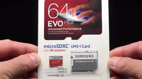 SAMSUNG 64GB MICRO SD MEMORY CARD EVO CLASS 10 evo plus+with adaptor+10 ...