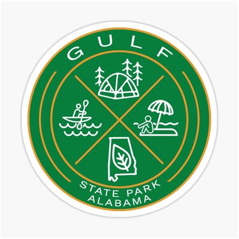 "Gulf State Park Heraldic Logo" Sticker for Sale by VanyaKar | Redbubble