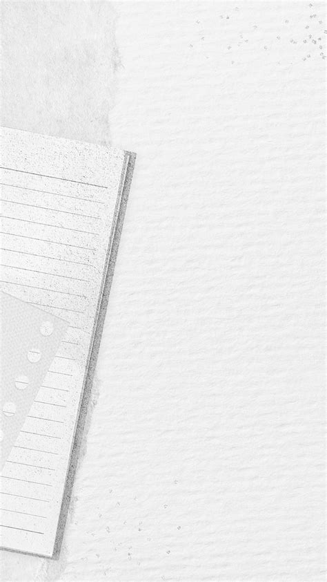 Aesthetic journal iPhone wallpaper, white | Premium Photo - rawpixel