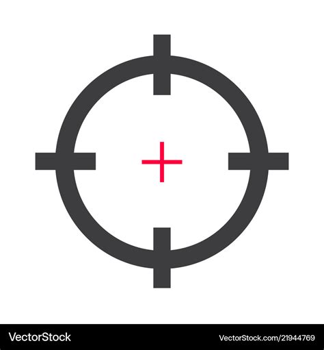 Target aim or rifle or gun shot hunt for shooting Vector Image