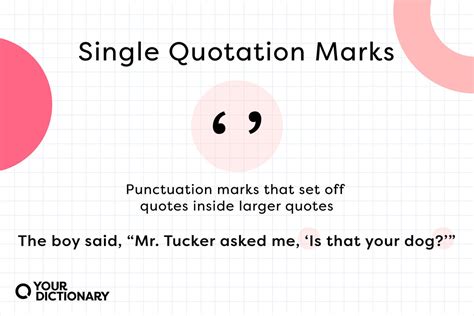 How and When To Use Single Quotation Marks ( ‘ ’ ) | YourDictionary