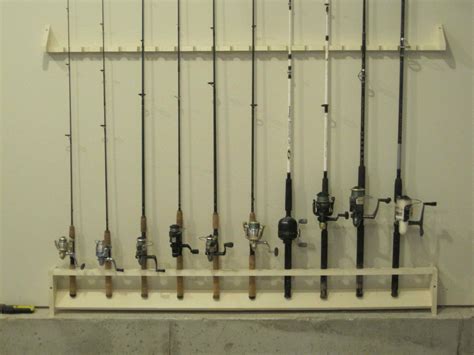 Vertical fishing pole rack Cheap | The bench