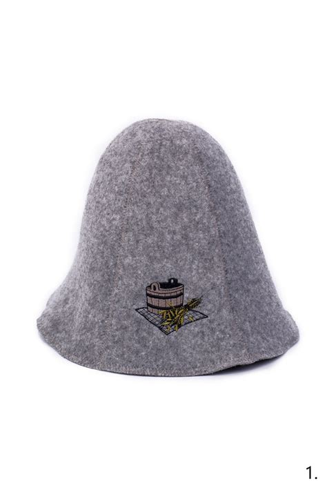 3 Styles Sauna Hat Natural Wool With Finely Embroidered Logo, Great ...