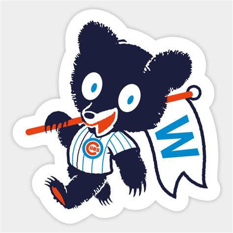 Cubs Win Flag - Cubs Baseball - Sticker | TeePublic