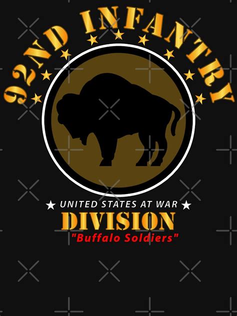 "Army - 92nd Infantry Division - Buffalo Soldiers RGB 300DPI" T-shirt ...