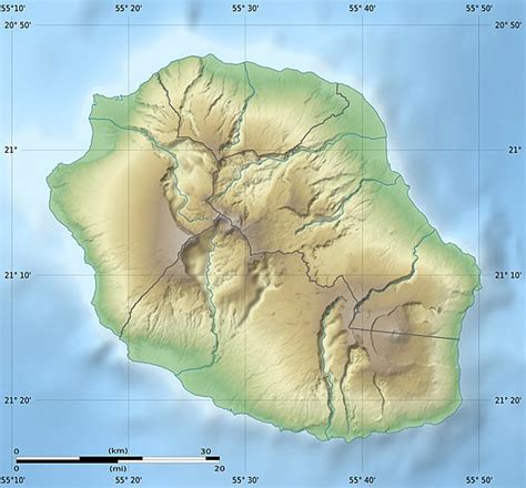 La Reunion Island Map – Verjaardag Vrouw 2020