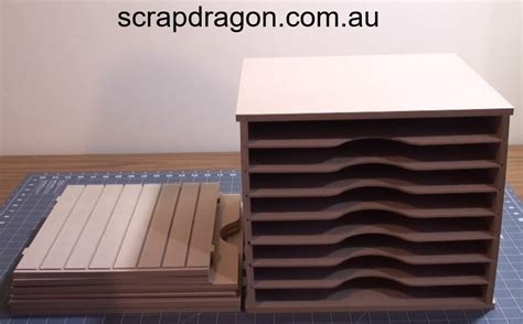 Scrapbooking 12x12 Paper Storage Rack Unit