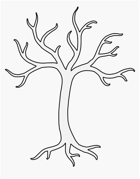 Outline Branch Clipart Black And White, HD Png Download , Transparent ...