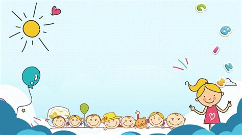 3 cute childrens cartoon ppt backgrounds, childrens theme series ...