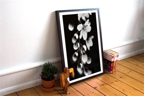 Black and White Flower Photography Instant Download, Letter Size 8.5x11 ...