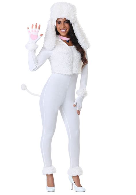 White Poodle Costume for Women