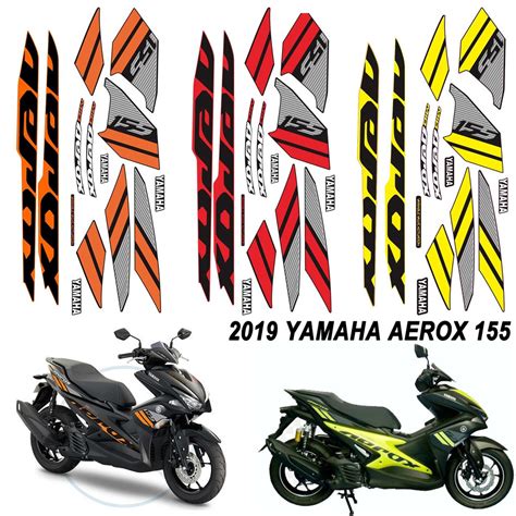 1 SET Sticker for YAMAHA AEROX 155 2019 MODEL Motorcycle Waterproof PVC ...