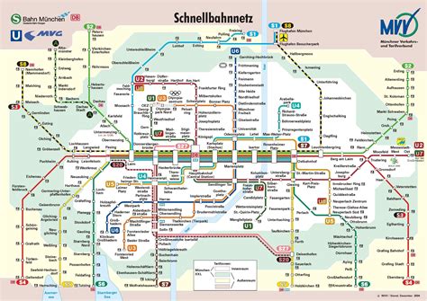 Munich Train And Subway Map Train Map Metro Map Subway Map | Images and ...