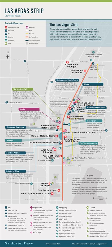 Cool Map Of Las Vegas Strip Hotels References