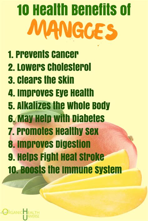 10 Health Benefits of Mangos | Mango health benefits, Mango benefits, Health facts