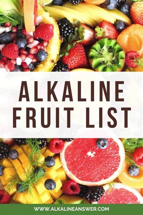 Alkaline Fruit List: What are the Best Alkaline Fruits?