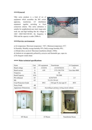 Prefabricated Transformer Substation | PDF