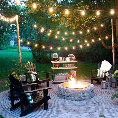 25+ Backyard Lighting Ideas - How to Hang Outdoor String Lights