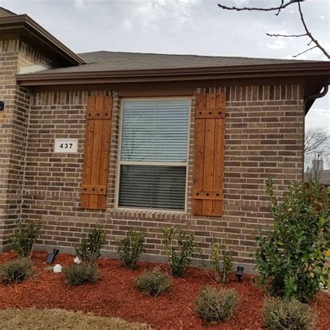 Stained cedar shutters exterior shutters Board and Batten | Etsy