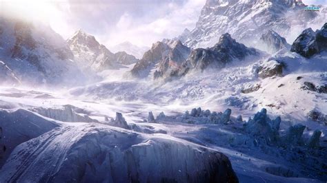 Anime Winter Mountain Wallpapers - Wallpaper Cave