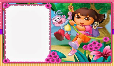 Download Free Template Dora The Explorer Birthday Party Invitations ...