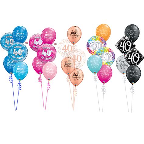 40th Birthday Balloon Bouquet Decoration | Cardiff Balloons | Open 6 Days