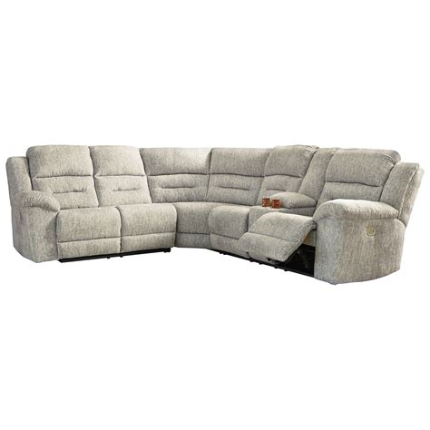 Signature Design by Ashley Family Den Power Reclining Sectional ...