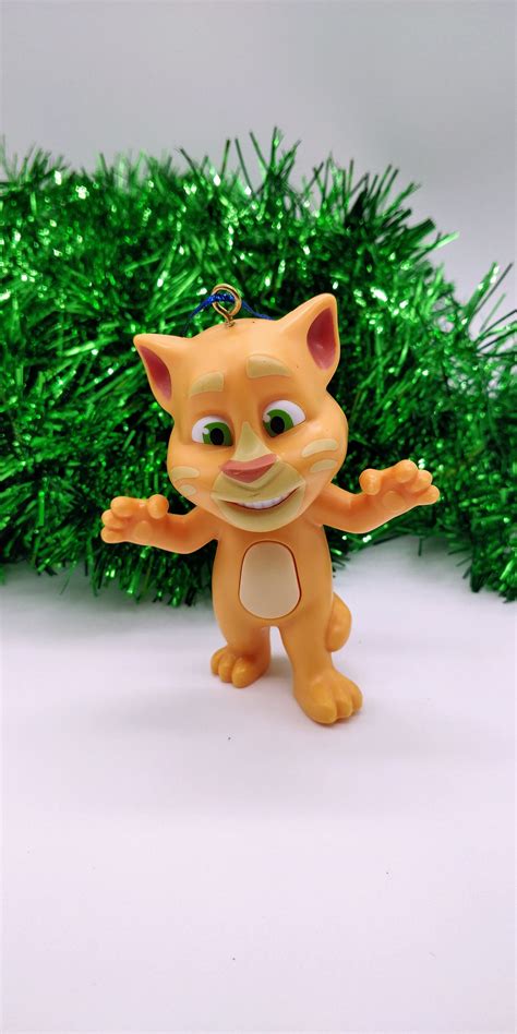 Talking Tom Curious Orange Cat Figure/talking Tom Plastic Christmas ...