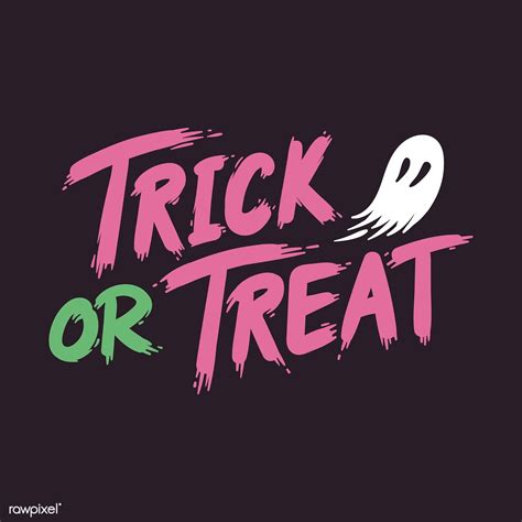 Trick or treat Halloween typography vector | free image by rawpixel.com ...