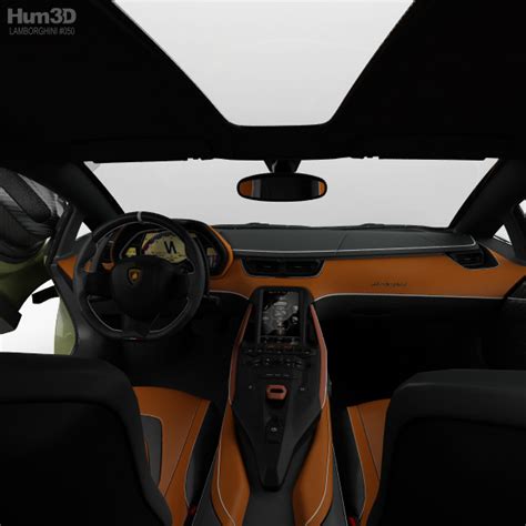 Lamborghini Sian with HQ interior 2022 3D model - Vehicles on Hum3D