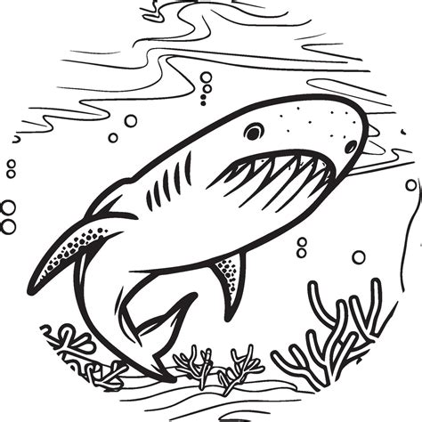 Whale Shark coloring pages. Whale Shark outline for coloring book ...