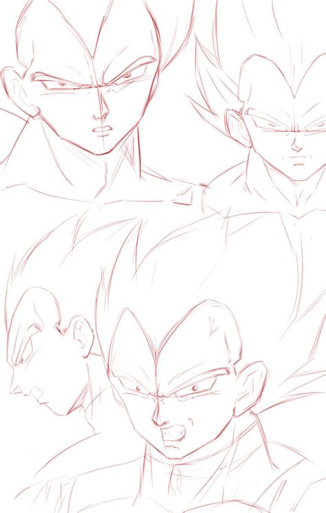 Vegeta Sketches by Supasayajin on DeviantArt