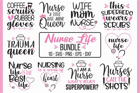 Nurse Life Bundle Svg By All About Svg | TheHungryJPEG