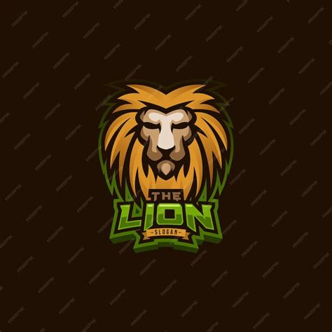 Premium Vector | Lion gaming mascot logo