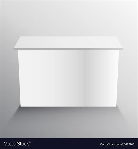 Display table mockup design Royalty Free Vector Image