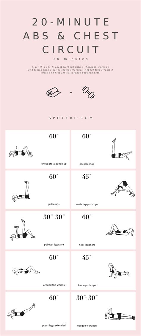 20-Minute Abs & Chest Circuit