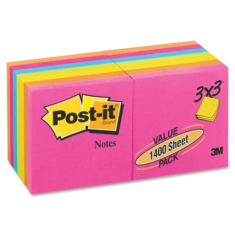 Post-it Notes in Neon Colors - LD Products