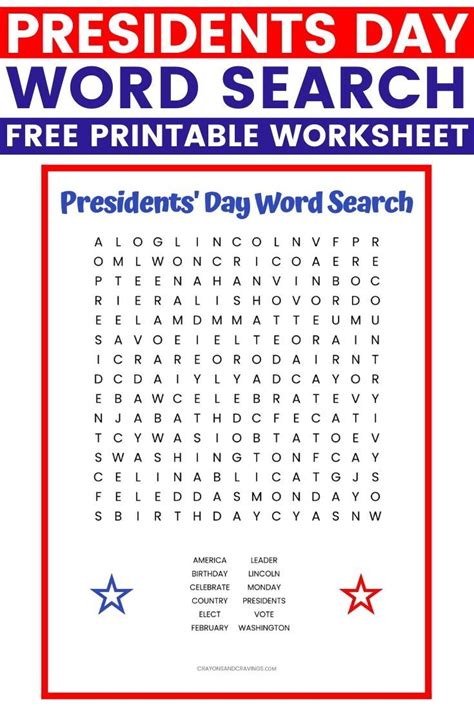 President Word Searches