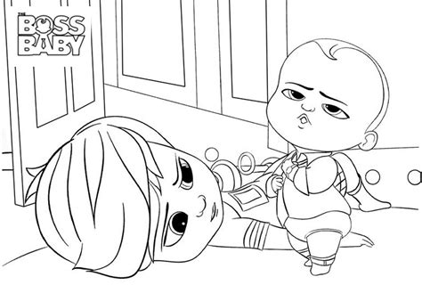 Boss Baby Eating Pizza Coloring Page - Free Printable Coloring Pages ...