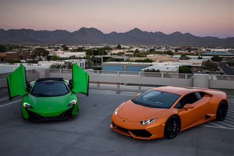 McLaren 650s and Lamborghini Huracan : Autos