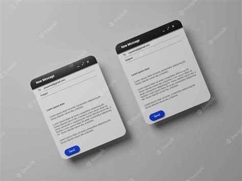 Premium PSD | Email template mockup