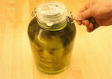 Head in a Jar Prank (5 pics)