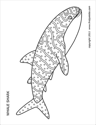 Shark | Free Printable Templates & Coloring Pages | FirstPalette.com