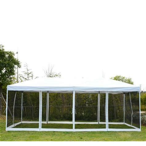 Outsunny Pop-Up Canopy Party Tent with Mesh Wall & Reviews | Wayfair