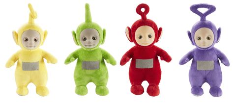 TELETUBBIES 26CM TALKING Po & Laa-Laa & Dipsy & Tinky Winky Soft Plush ...