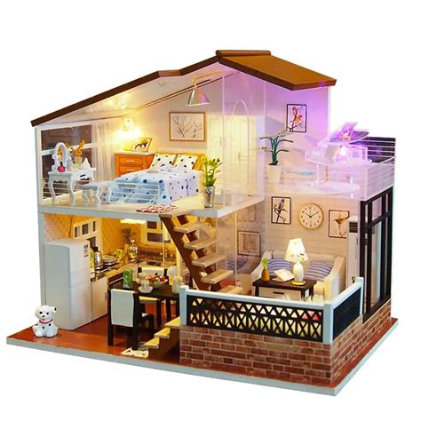 Aliexpress.com : Buy DIY Dollhouse Miniature Doll House DIY Cabin ...