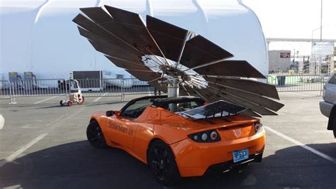 Solar Powered Tesla at CES