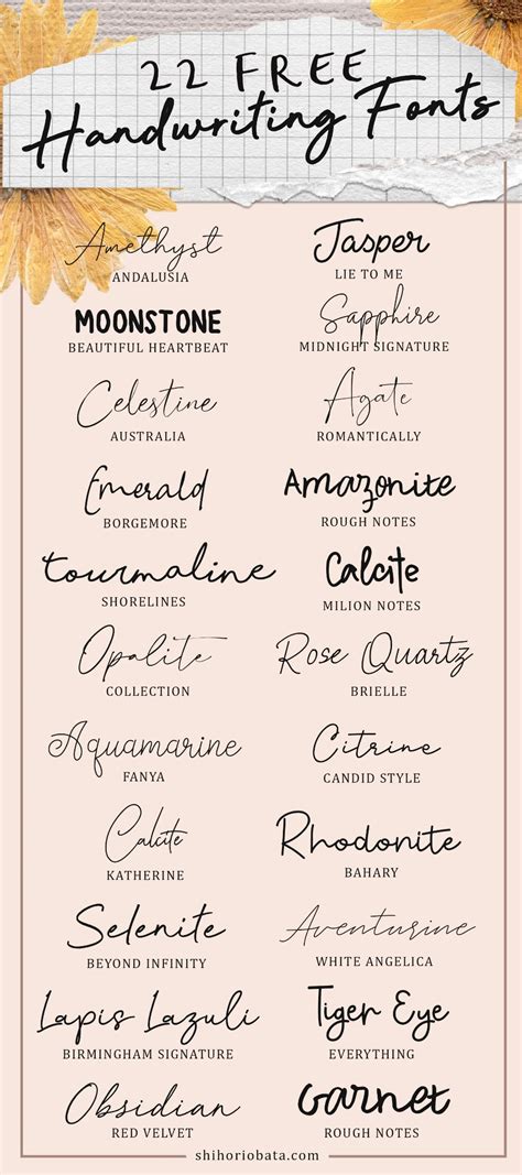 Cursive Handwriting Fonts