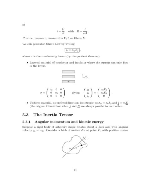 5.3 The Inertia Tensor