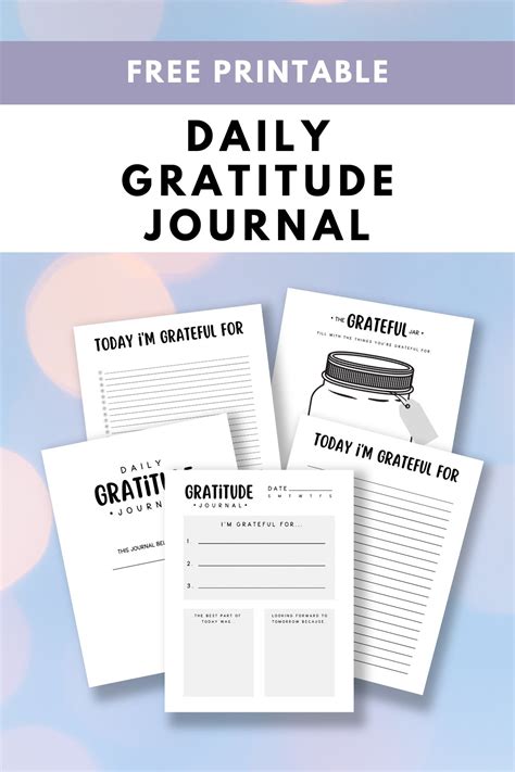 Daily Gratitude Journal - Free Printable — Gathering Beauty ...